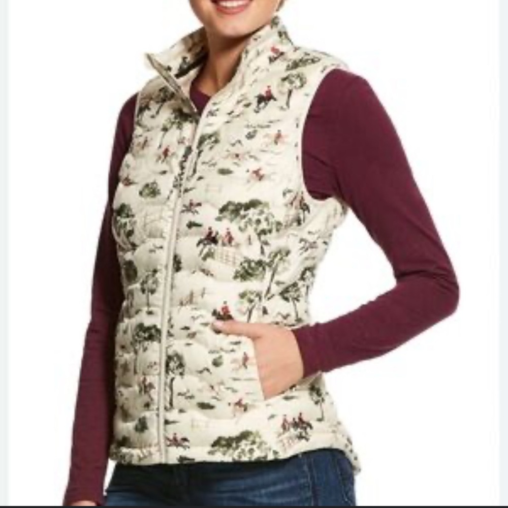 Ariat Women's Cream Patterned Vest